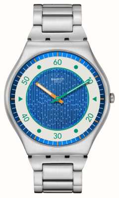 Swatch Quadrante blu Splash Dance (42 mm)/bracciale in acciaio inossidabile SS07S143G