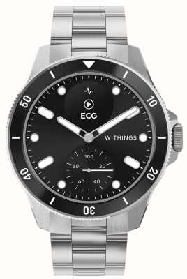 Withings Scanwatch nova - smartwatch ibrido clinicamente validato (42 mm) quadrante ibrido nero/acciaio inossidabile HWA10-MODEL 9-ALL-INT