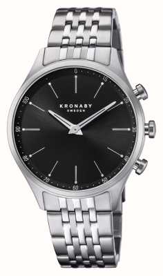 Kronaby Smartwatch ibrido da uomo in acciaio inossidabile con bracciale in acciaio S3777/3