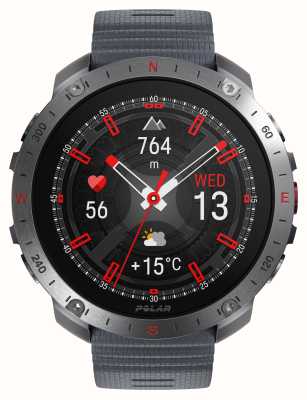 Orologio sportivo intelligente Polar Grit x2 Pro Premium GPS grigio pietra (s-l) 900110287