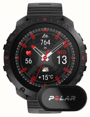 Polar Orologio sportivo intelligente GPS Grit x2 pro premium nero con sensore h10 (s-l) 900110286