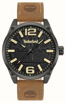 Timberland Ripley-z quarzo (46 mm) quadrante nero/cinturino in pelle marrone TDWGA9000703