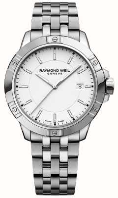 Raymond Weil Tango classic al quarzo (41 mm) quadrante bianco/bracciale in acciaio inossidabile 8160-ST-30041