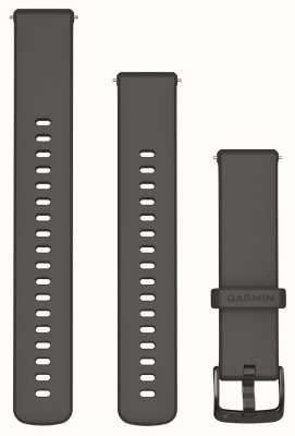 Garmin Fasce a sgancio rapido (18 mm) hardware in silicone ardesia grigio ghiaia 010-13256-00