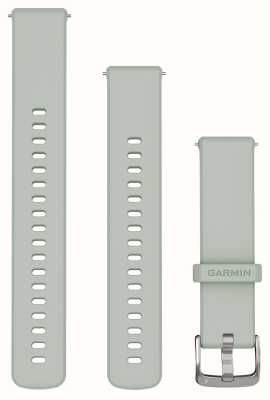 Garmin Fasce a sgancio rapido (18 mm) hardware in silicone grigio salvia argento 010-13256-01