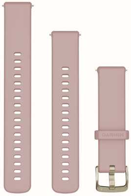 Garmin Cinturini a sgancio rapido (18 mm) in silicone rosa polvere e hardware in oro morbido 010-13256-03