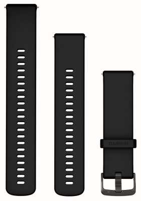 Garmin Fasce a sgancio rapido (22 mm) in silicone nero con hardware ardesia 010-13256-21