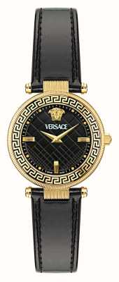 Versace Reve (35 mm) quadrante nero/cinturino in pelle nera VE8B00224