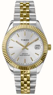 Timex Quadrante argentato Legacy (34 mm) / bracciale in acciaio inossidabile bicolore TW2W49700