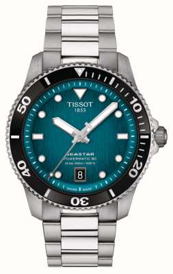 Tissot Seastar 1000 powermatic 80 (40 mm) da uomo, quadrante blu/bracciale in acciaio inossidabile T1208071109100