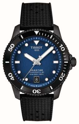 Tissot Seastar 1000 powermatic 80 (40 mm) quadrante blu graduato/cinturino in caucciù nero T1208073704100
