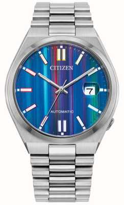 Citizen Tsuyosa automatico (40 mm) quadrante a spettro colorato/bracciale in acciaio inossidabile NJ0151-53W