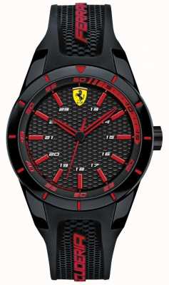 Scuderia Ferrari Cinturino unisex in caucciù nero rosso rev 0840004