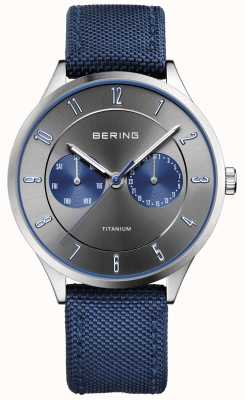 Bering Nylon ultraleggero da uomo in titanio blu 11539-873