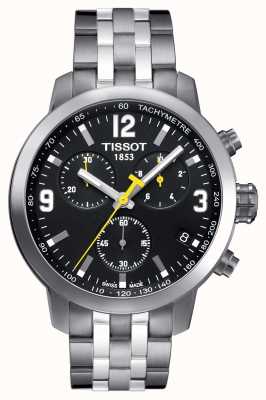 Tissot Cronografo da uomo prc 200 quadrante nero due toni T0554171105700