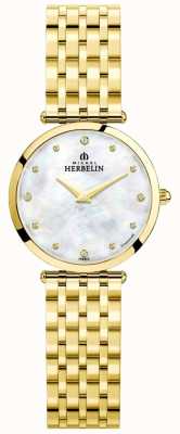 Michel Herbelin | donna | epsilon | quadrante in madreperla | braccialetto d'oro | 17116/BP89