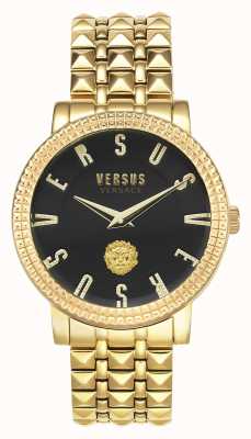 Versus Versace | pigalle donna | braccialetto color oro | quadrante nero | VSPEU0519