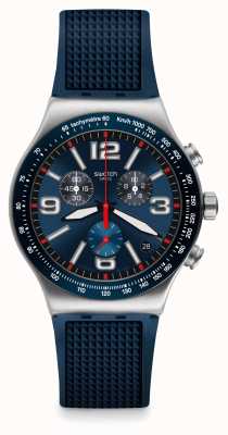 Swatch | nuovo irony chrono | orologio con griglia blu | YVS454
