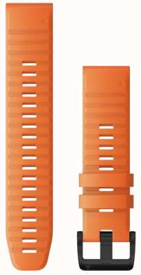Garmin Solo cinturino dell'orologio Quickfit 22, silicone arancione color ambra 010-12863-01