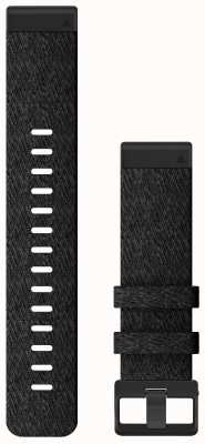 Garmin Solo cinturino dell'orologio Quickfit 22, nylon nero mélange 010-12863-07