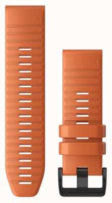 Garmin Solo cinturino per orologio Quickfit 26, silicone arancione brace 010-12864-01