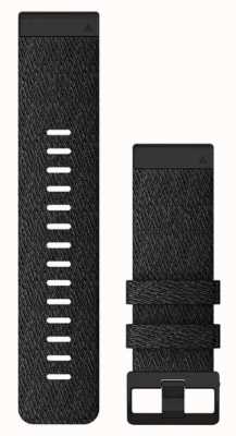 Garmin Solo cinturino dell'orologio Quickfit 26, nylon nero mélange 010-12864-07