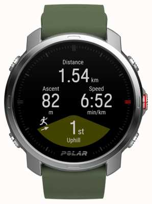 Polar Grit x gps orologio da allenamento multisport outdoor verde e argento (ml) 90081737