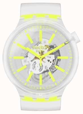 Swatch Yellowinjelly | grande grassetto | orologio con cinturino trasparente SO27E103