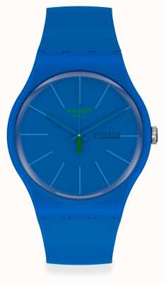 Swatch Beltempo | cinturino in plastica blu | quadrante blu SO29N700