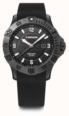 Wenger Seaforce 43mm | cinturino in caucciù nero | quadrante nero | 01.0641.134