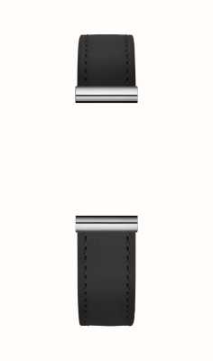 Herbelin Cinturino per orologio intercambiabile Antarès - pelle nera / acciaio inossidabile - solo cinturino BRAC.17048.23/A