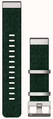 Garmin Solo cinturino in nylon verde Quickfit 22 a trama jacquard 010-13008-00