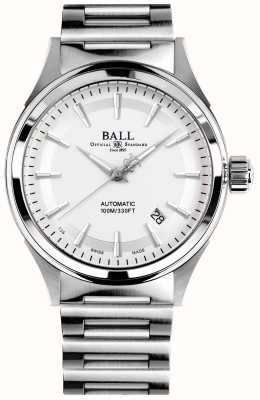Ball Watch Company Vittoria dei vigili del fuoco | bracciale in acciaio | quadrante bianco | 40 mm NM2098C-S4J-SL
