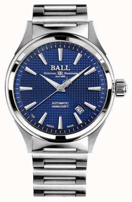 Ball Watch Company Vittoria del pompiere | bracciale in acciaio | clous de paris blu NM2098C-S5J-BE