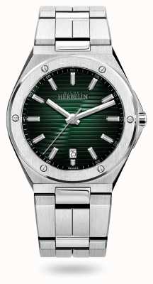 Michel Herbelin Cap camarat quarzo | bracciale in acciaio inossidabile | quadrante verde 12245/B16