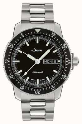 Sinn 104 st sa i, classico orologio da pilota con bracciale a due maglie 104.010-BM1040104S