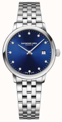 Raymond Weil Toccata | 11 quadrante blu diamante | bracciale in acciaio inossidabile 5985-ST-50081