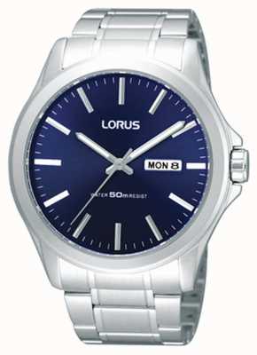 Lorus Uomo | quadrante blu | bracciale in acciaio inossidabile RXN65CX9