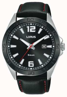 Lorus Uomo | quadrante nero | cinturino in pelle nera RH915NX9