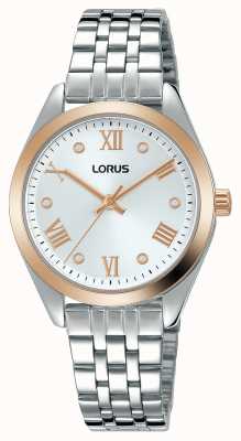 Lorus Donna | quadrante argento | bracciale in acciaio inossidabile RG256SX9