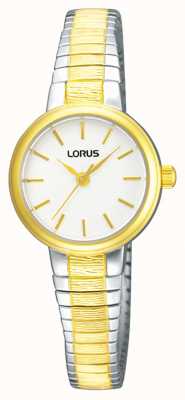 Lorus Donna | quadrante bianco | braccialetto espandibile bicolore RG238NX9