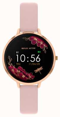 Reflex Active Smartwatch multifunzione serie 03 (38 mm) quadrante digitale / ecopelle rosa cipria RA03-2038