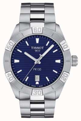Tissot Pr100 sport | quadrante blu | bracciale in acciaio inossidabile T1016101104100
