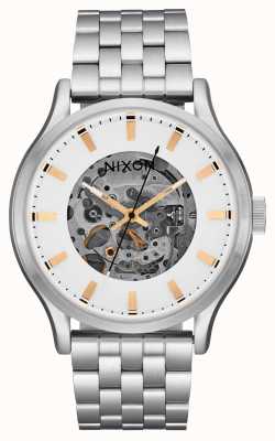 Nixon Orologio con quadrante scheletrato in acciaio inossidabile Spectra A1323-179