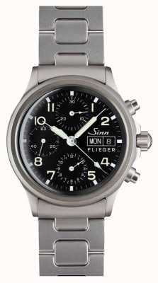Sinn 356 bracciale cronografo tradizionale pilota (data tedesca) 356.020 TWO LINK BRACELET