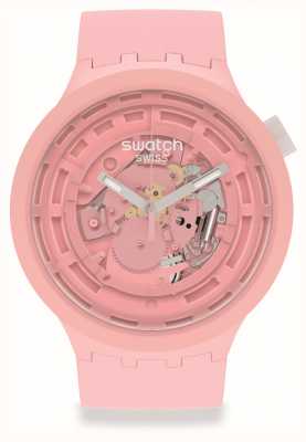 Swatch Big bold next c-pink | cinturino in silicone rosa pallido SB03P100