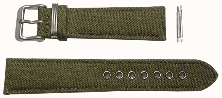 Hamilton Straps Solo cinturino in tela verde campo cachi H694684102