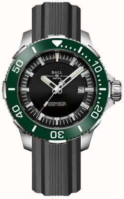 Ball Watch Company Cinturino in caucciù con lunetta verde in ceramica Deepquest DM3002A-P4CJ-BK