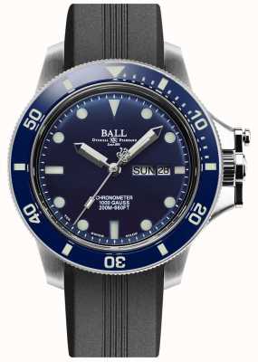 Ball Watch Company Cinturino in caucciù nero originale da uomo in idrocarburo (43mm) DM2218B-P1CJ-BE