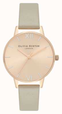 Olivia Burton Orologio con quadrante midi in oro rosa pallido, argento e grigio OB16EN11